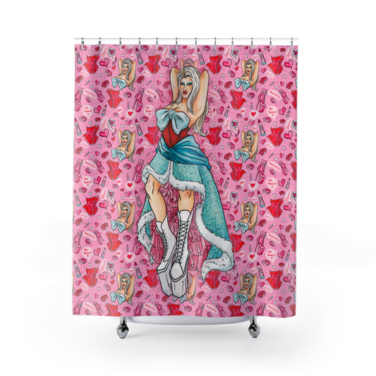 Kristy Kreme Pink Dream Shower Curtains