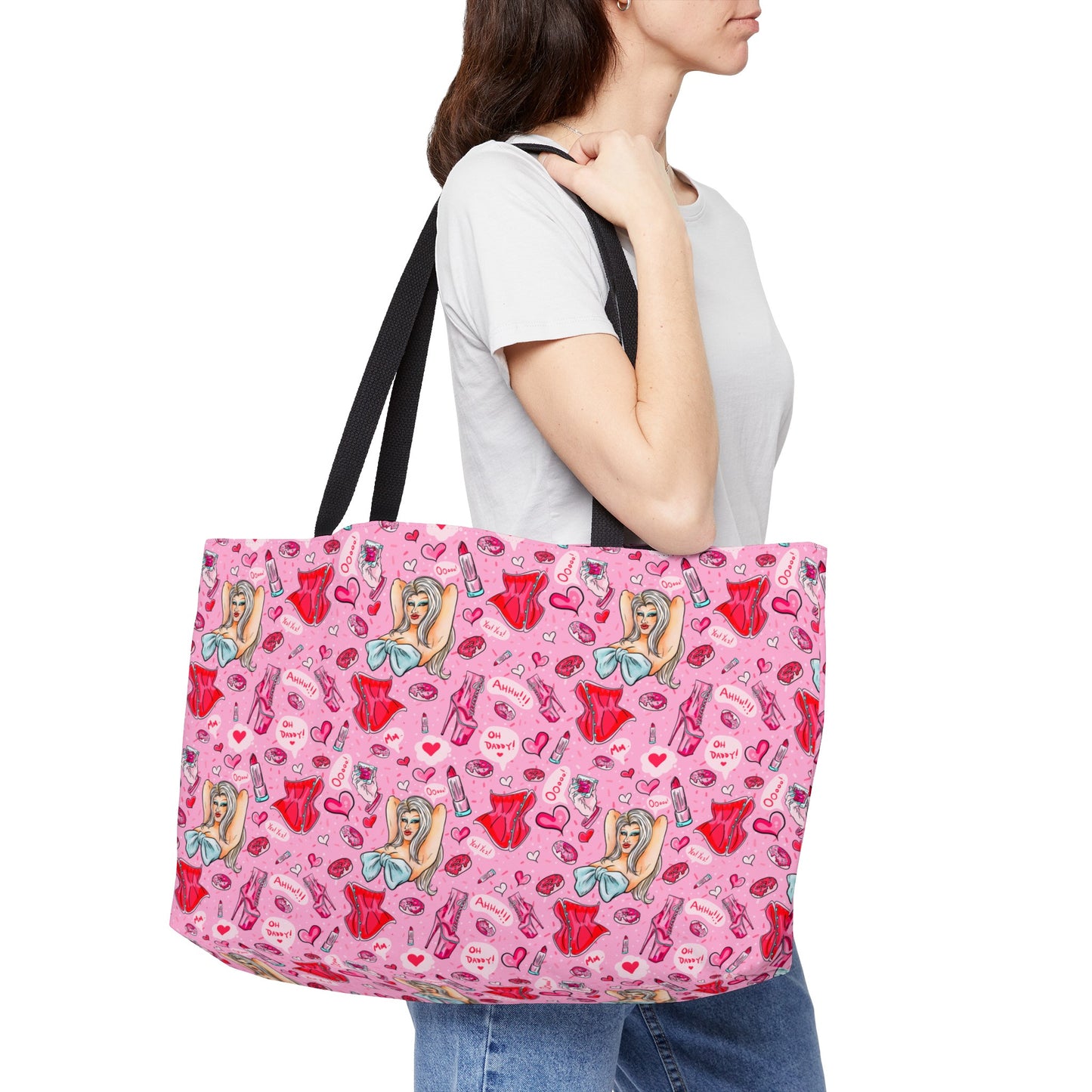 Kristy Kreme Pink Dream Weekender Tote Bag