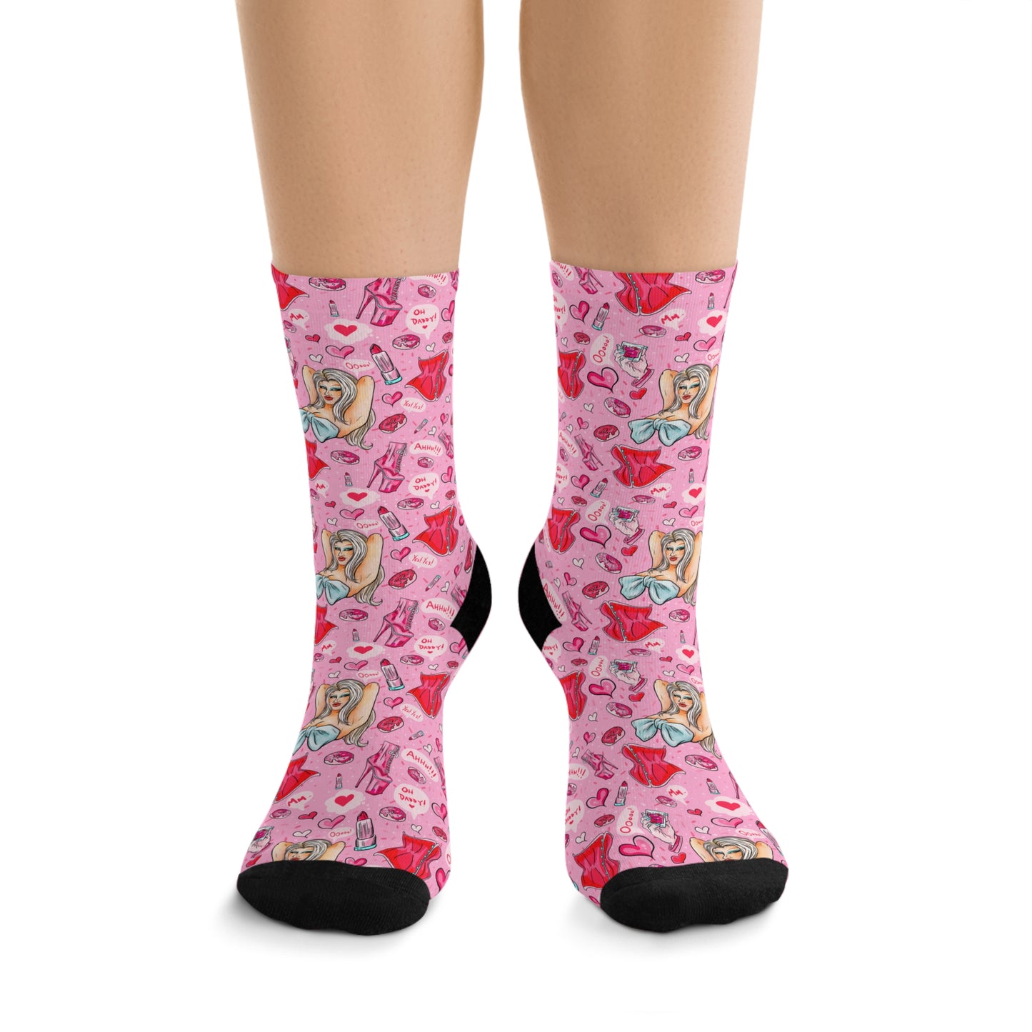 Kristy Kreme Pink Dream Recycled Poly Socks