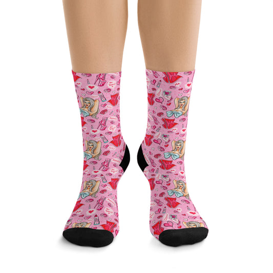 Kristy Kreme Pink Dream Recycled Poly Socks