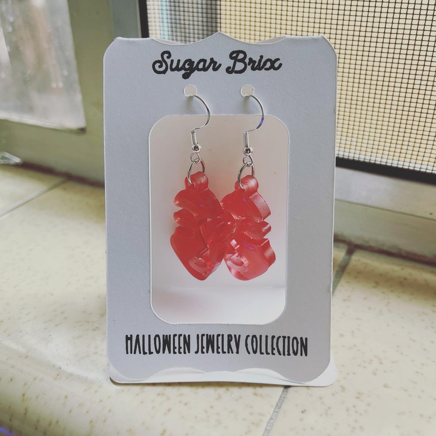 Halloween Collection Earring *Face full of blood*