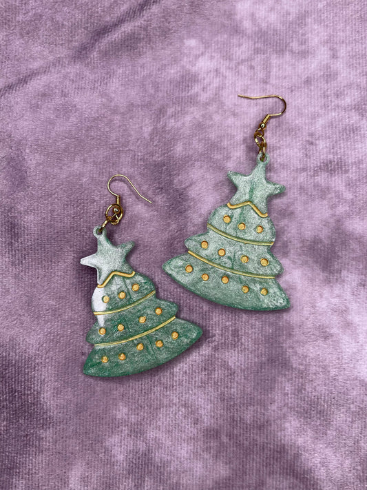 "Green Christmas" Earrings