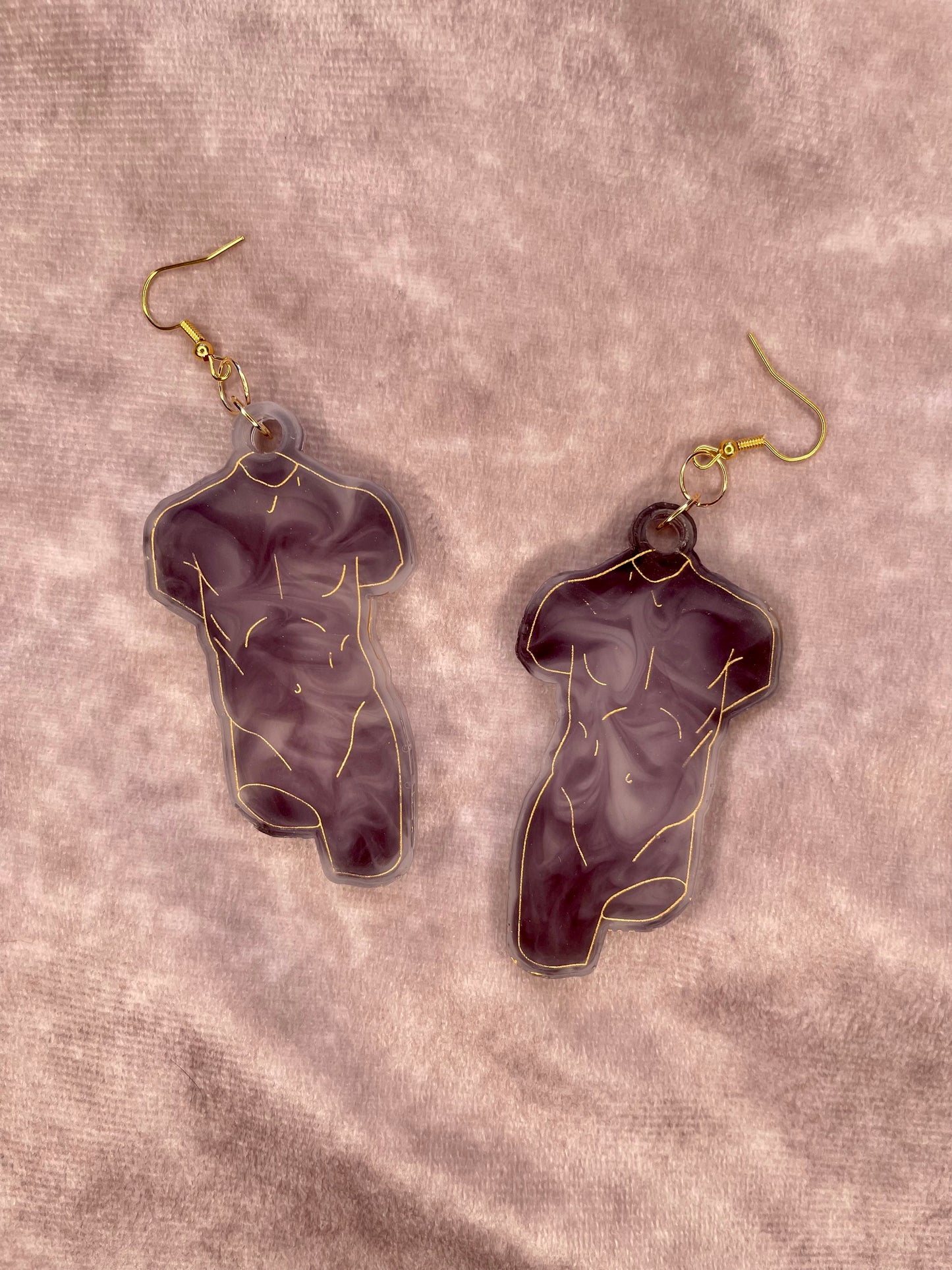 "The marbled boys" Earrings