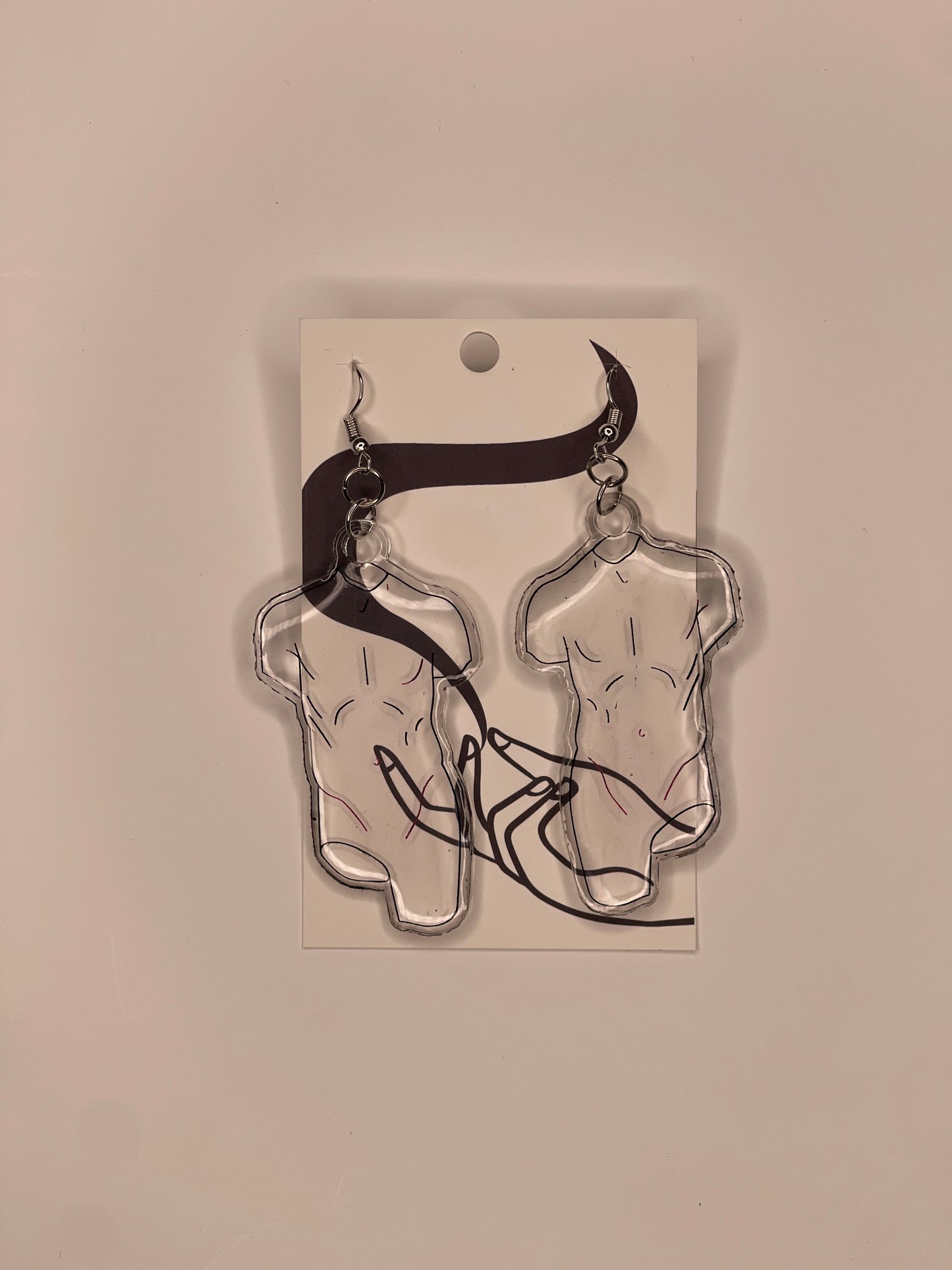 "Clear bod" Earrings