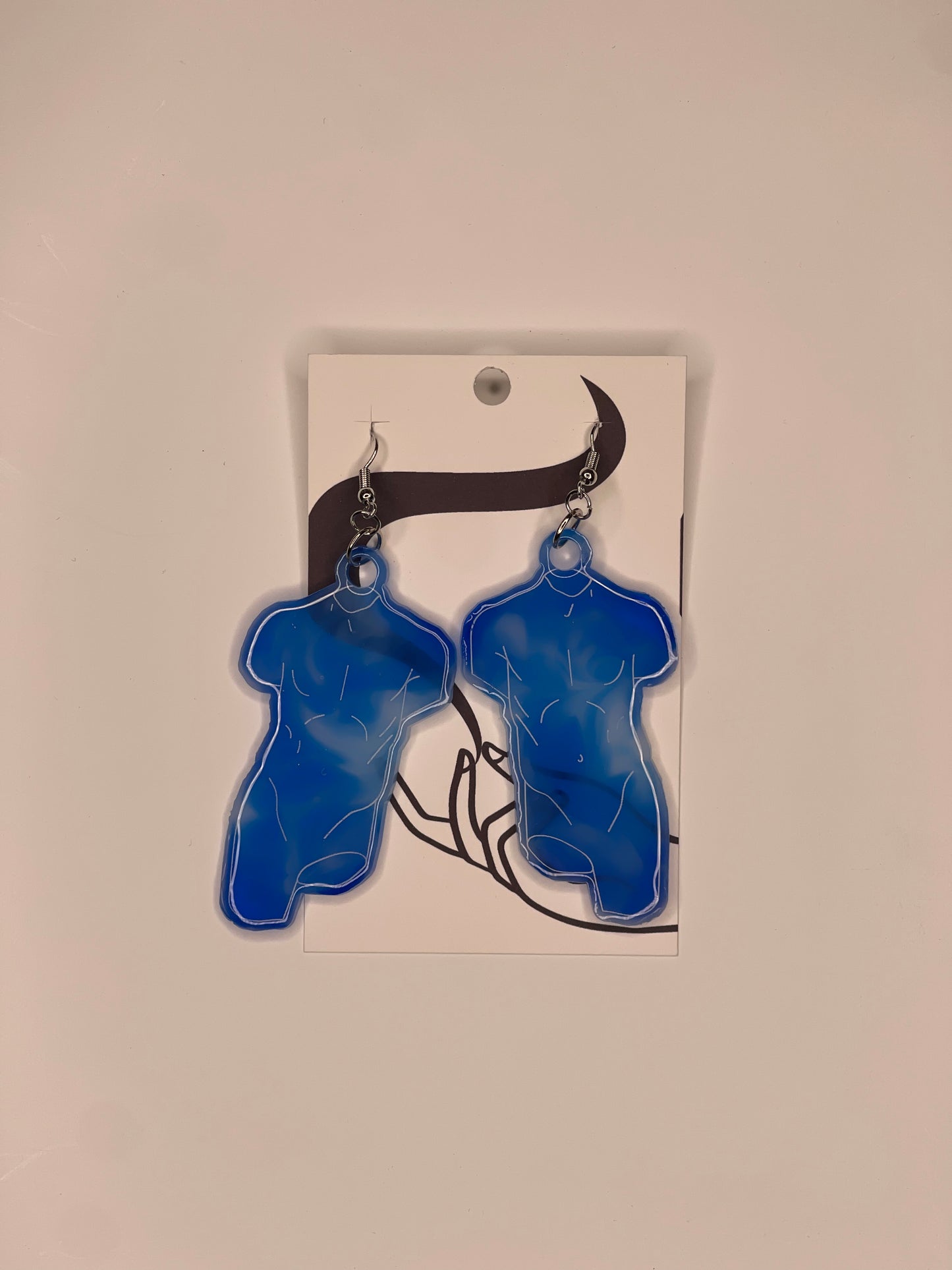 "Blue navel ocean" Earrings