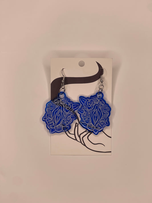 "Blue cavern" Earrings